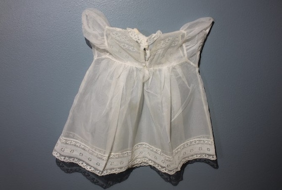 Vintage 1950s Baby Girl Lace Baptism Christening … - image 9