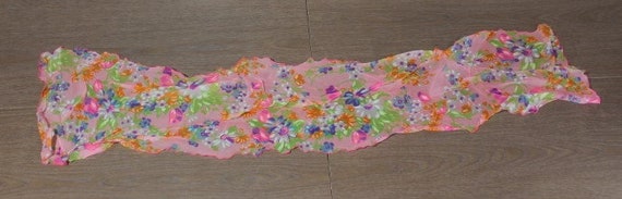 Vintage 1970s Groovy Colorful Pink, Purple, and G… - image 10