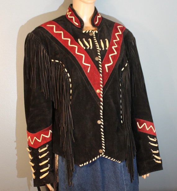 Vintage 1970s-1980s Tansmith Western Braided Frin… - image 1