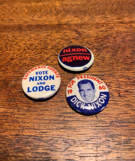 Vintage Set of Three 1960s Richard Nixon Presiden… - image 3