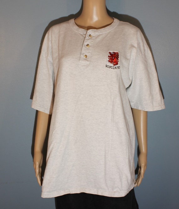 Vintage 1980's-1990's Scotland Red Dragon Cotton … - image 7