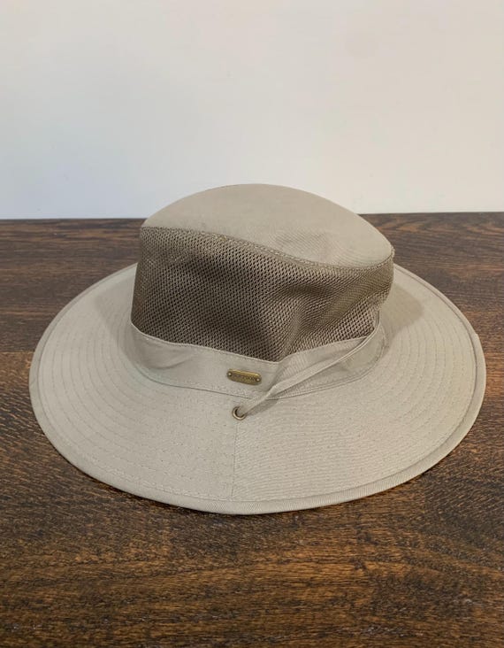 Vintage 1990s Stetson Beige-green Safari Sun Hat - Etsy
