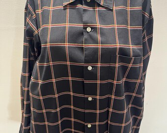 Vintage 1970-tals gröna Briar exklusiva sportkläder herr stor | Storlek 16 / 16,5