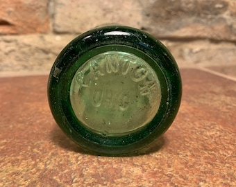 Vintage 1947 Coca-cola Collectible Hobbleskirt 6 Oz. Green Glass