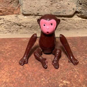 Antique Tumbling Monkey Wind-Up Toy Patent No. 1555 Made in Occupied Japan image 10
