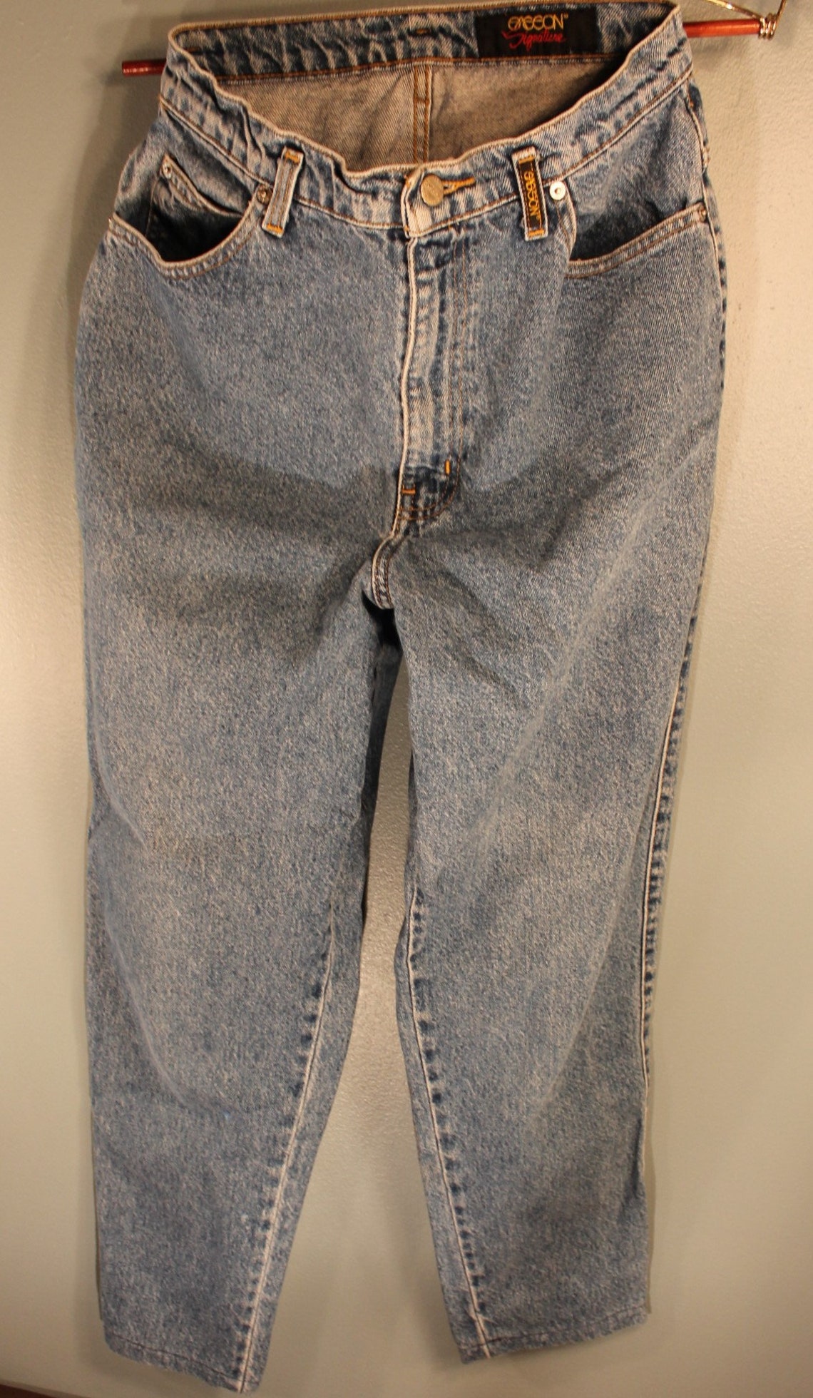 Vintage 1980's Sasson Signature Straight Leg Denim Jeans - Etsy UK