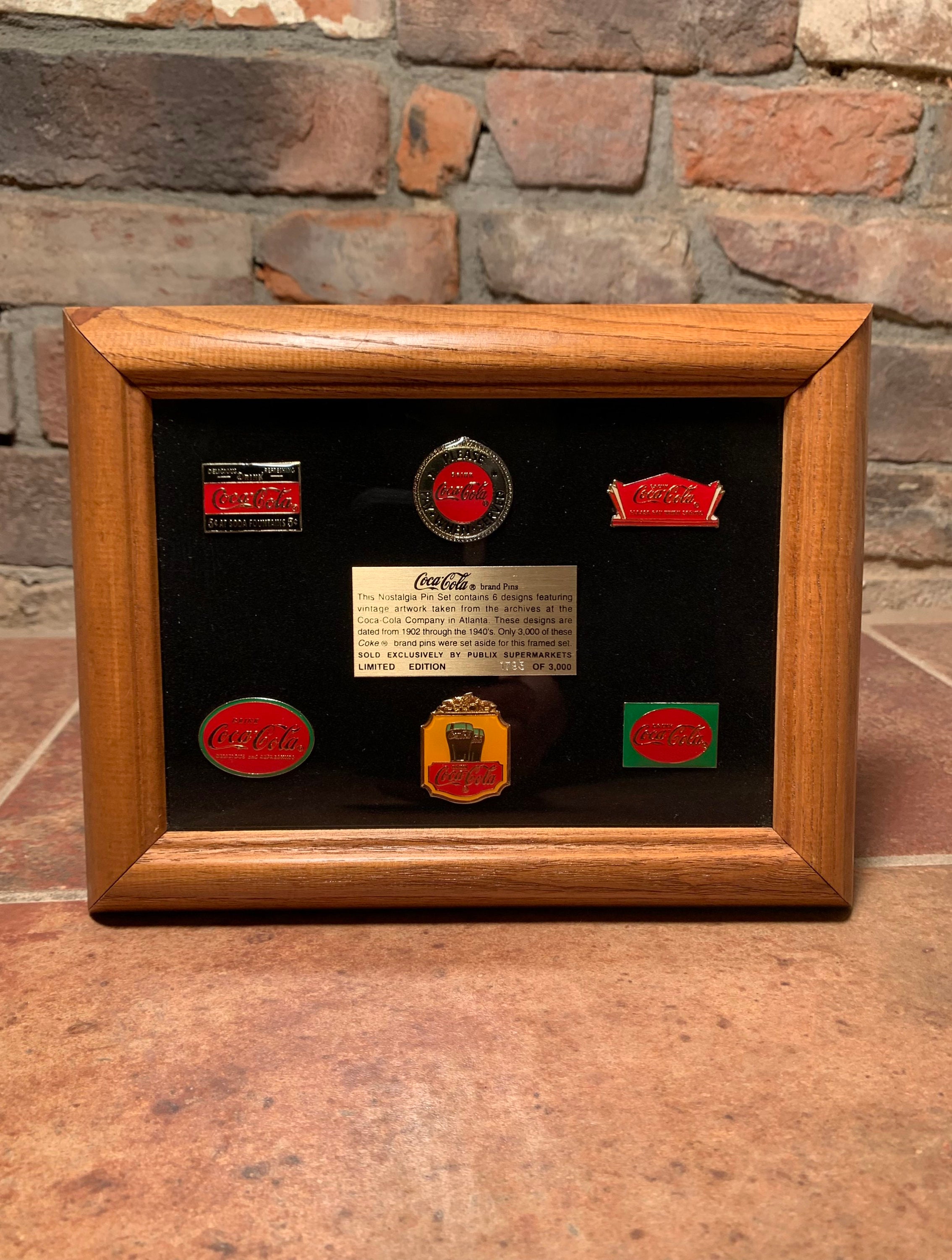 Vintage 1990s Limited Edition Coca-cola Nostalgia Pin Set 6 Pins