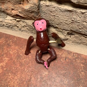Antique Tumbling Monkey Wind-Up Toy Patent No. 1555 Made in Occupied Japan image 5