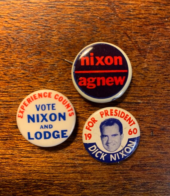 Vintage Set of Three 1960s Richard Nixon Presiden… - image 4