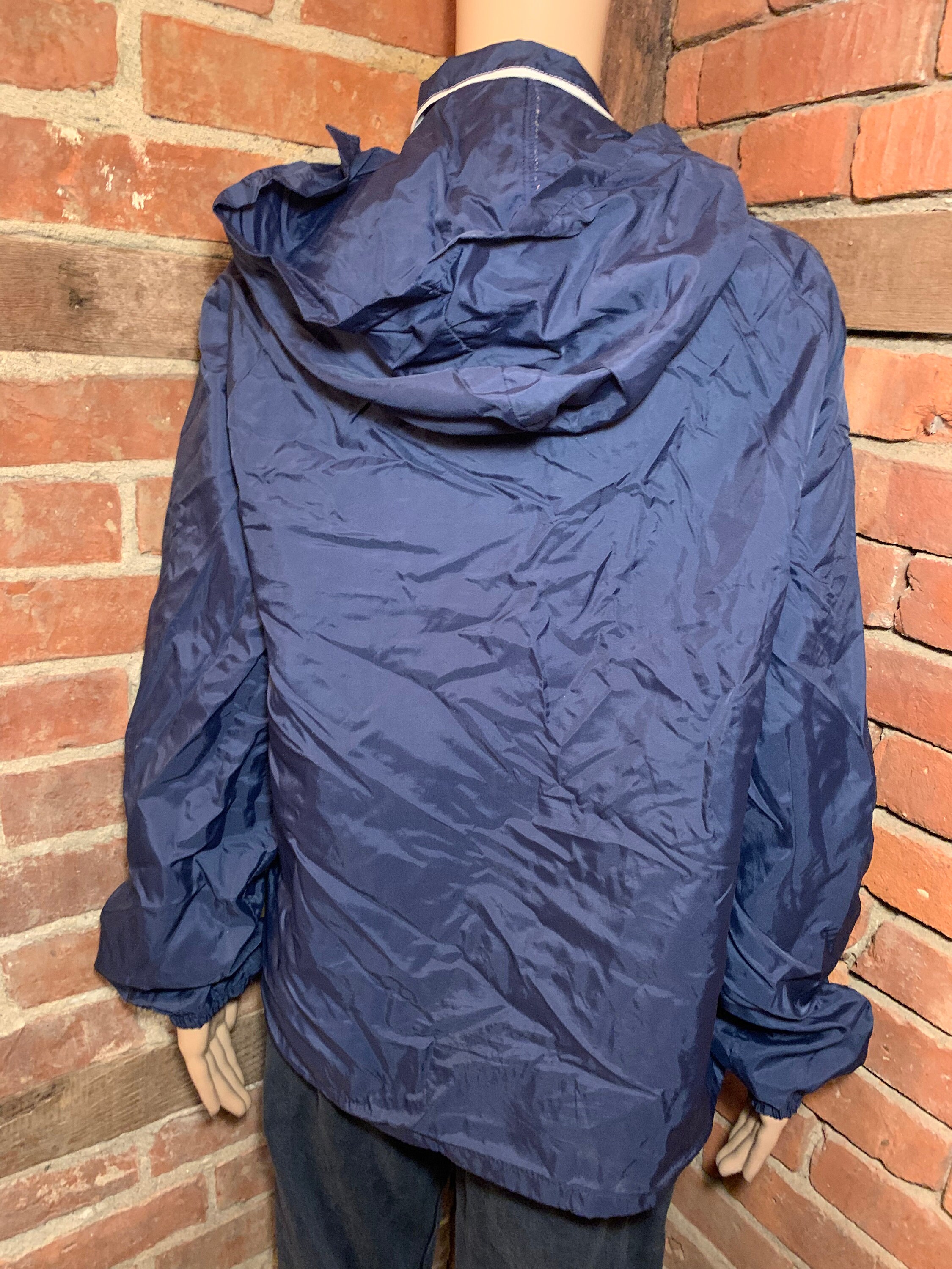 Buy Vintage 1960s-1970s Sears Navy Blue Zip up Windbreaker Track
