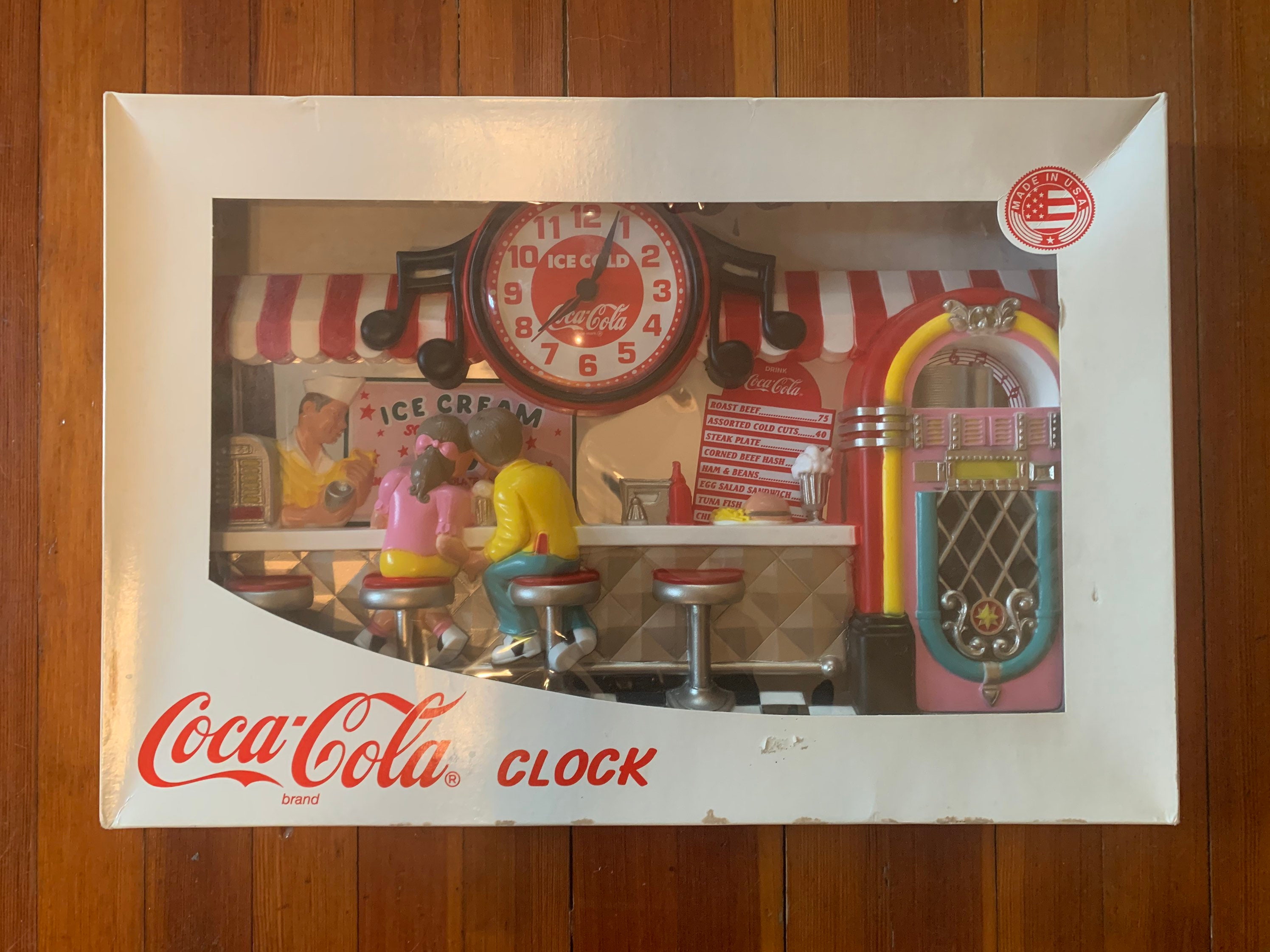 コーラ★3D立体看板　vintage.1940s〜 Vintage Collectible Burwood 3D Coca-cola Soda Fountain Ice
