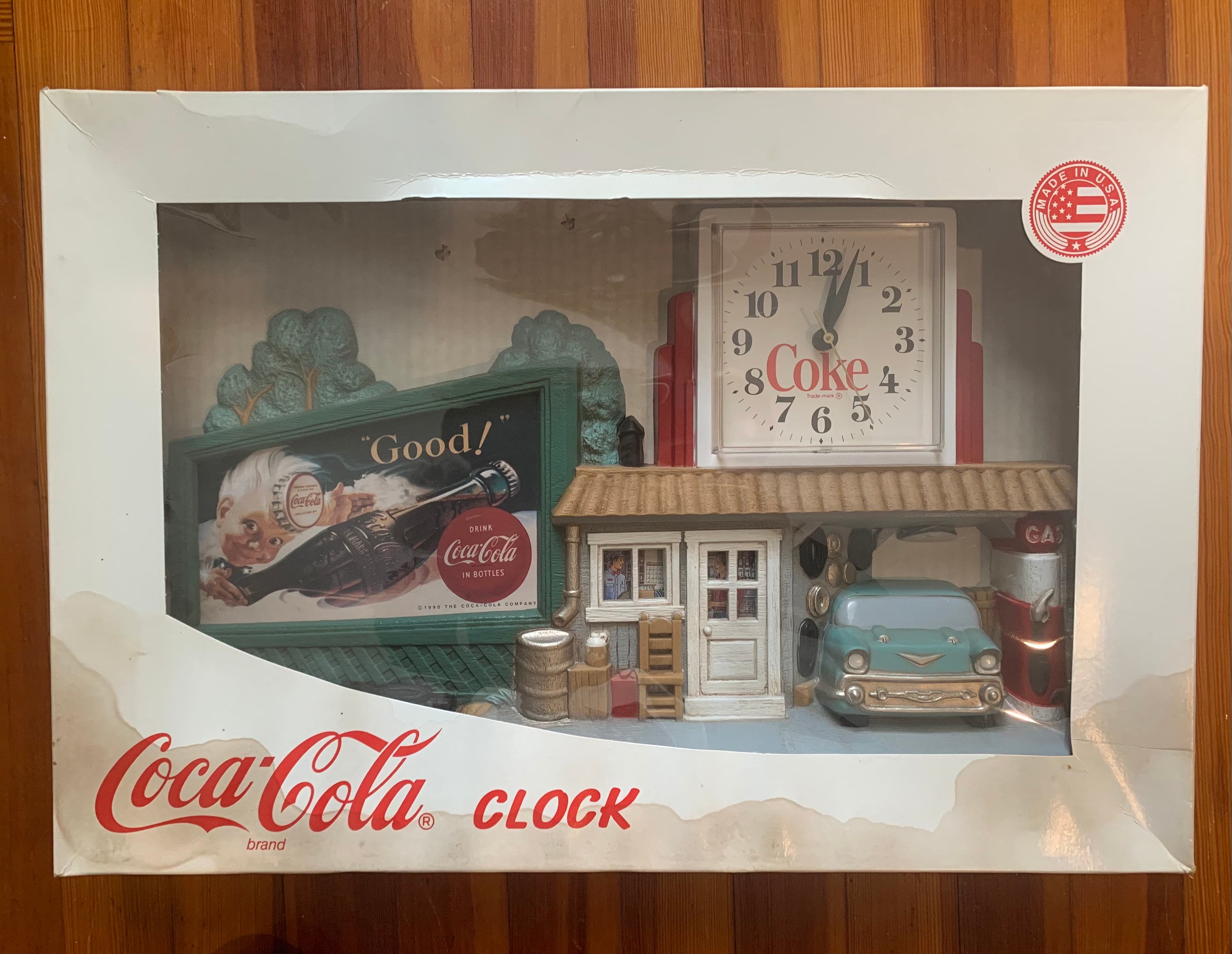 Vintage Collectible Burwood 3D Coca-cola Route 66 Gas Station
