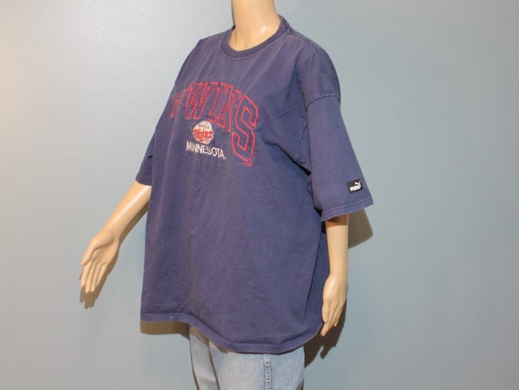 Vintage 1980s-1990s Minnesota Twins MBL Puma Navy… - image 10