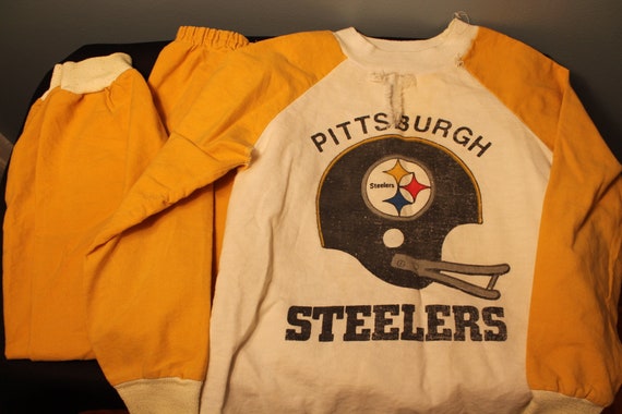 Vintage 1960s Handmade Pittsburgh Steelers Kids T… - image 1