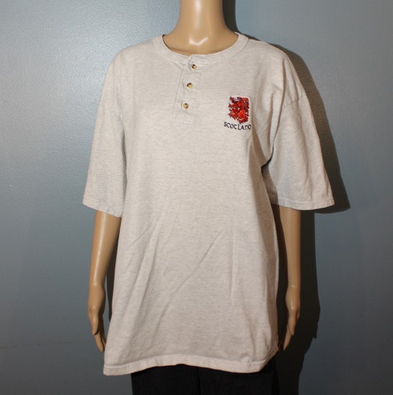 Vintage 1980's-1990's Scotland Red Dragon Cotton … - image 1