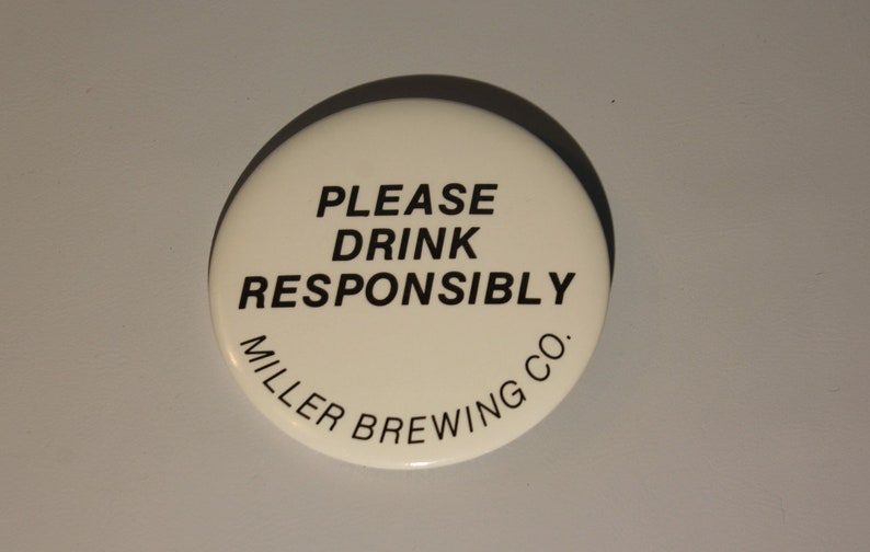 Vintage Miller Brewing Co. Please Drink Responsibly White