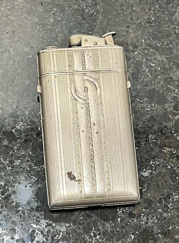 1940s cigarette case 1940 Vintage Pocket Metal Box/Case Decorative Old Collectible TI332 Vintage Evans Cigarette Case 1940s