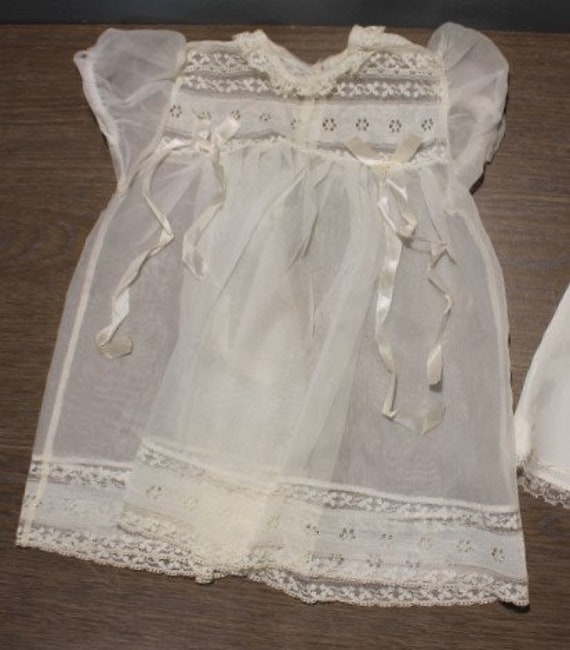 Vintage 1950s Baby Girl Lace Baptism Christening … - image 5