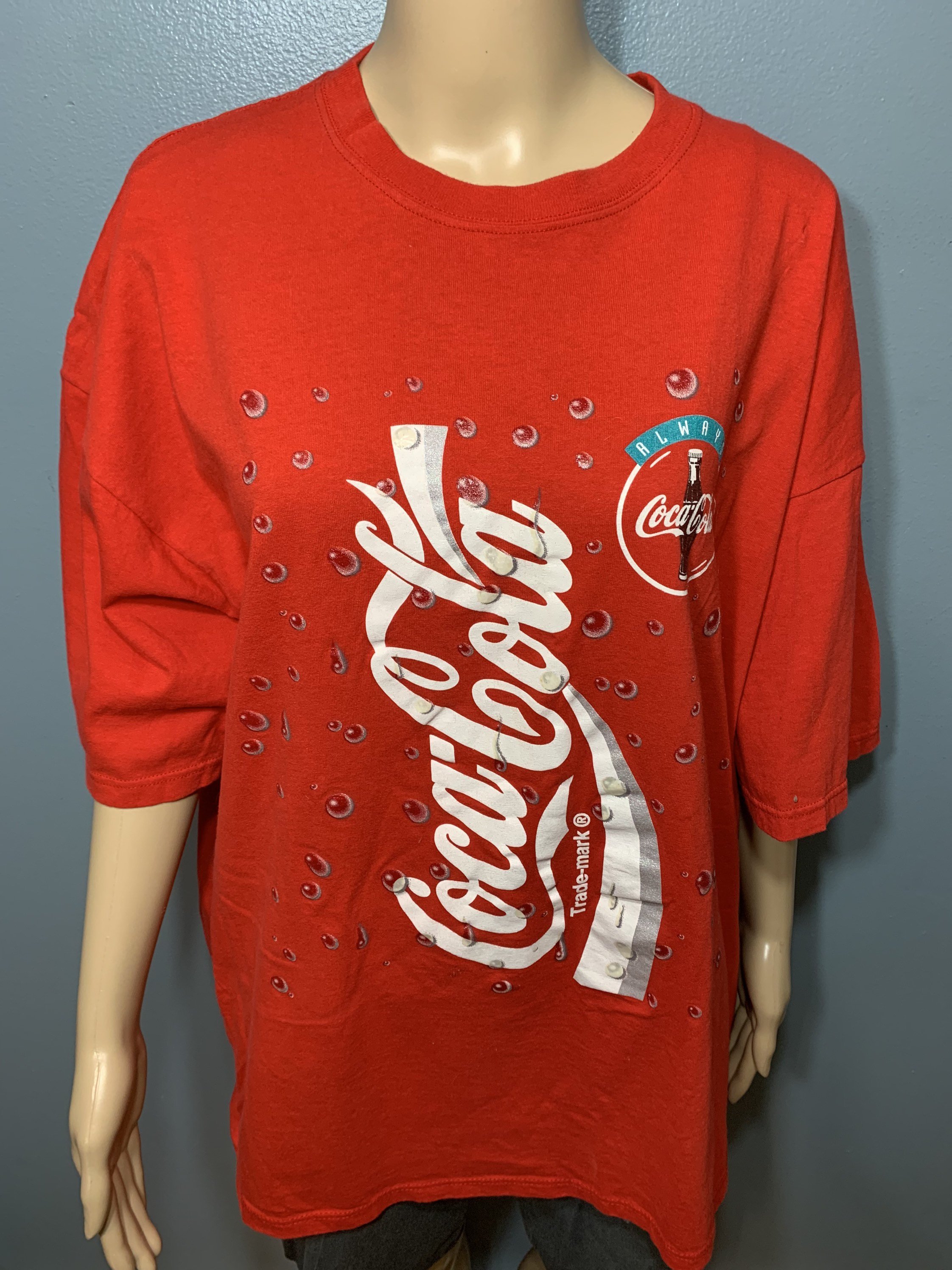 Vintage 1990s Red Always Coca-cola T-shirt XXL Made in the USA - Etsy