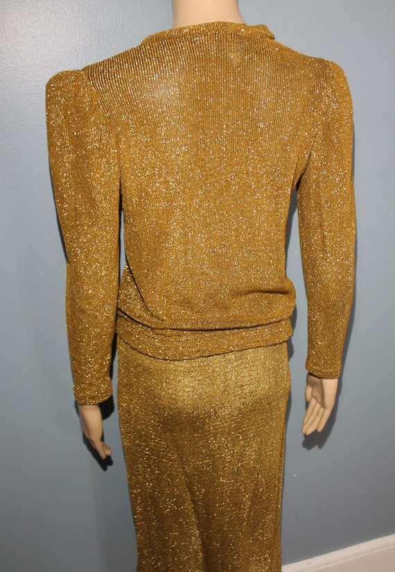 Vintage 1960s-1970s Tracy Sport! Gold Two-Piece S… - image 10