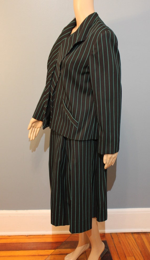 Vintage MidCentury Modern Women's Designer Black and… Gem