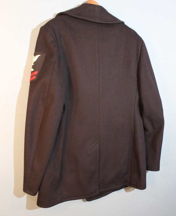 ジャケット・アウター US NAVY P-COAT 1940s JA2237 Vintage 1940s US Navy Wool Peacoat Naval Clothing Depot