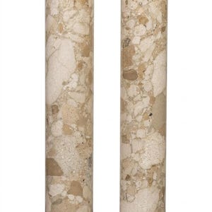 Dekorative Säule aus venezianischer Brekzie, massiver Marmor, 100 cm