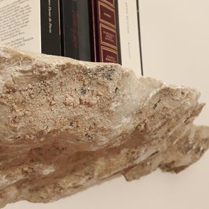 Estante de piedra natural, estante de pared de mármol rústico