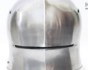 15th Century Italian Sallet Helmet — Visored Gothic Sallet for Reenactment, LARP & Renaissance Fairs