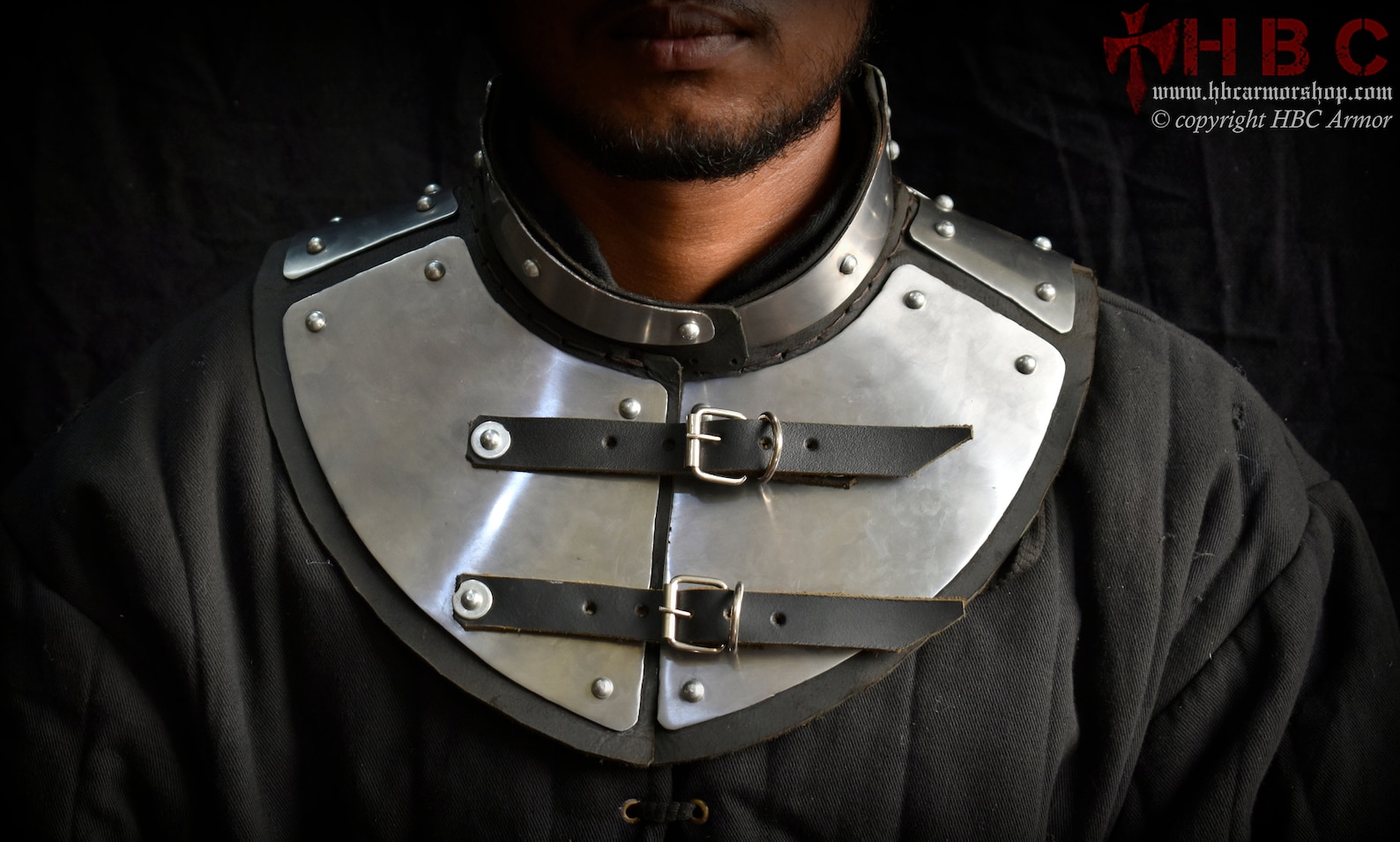 Medieval Neck protection Armour platted leather armour Etsy