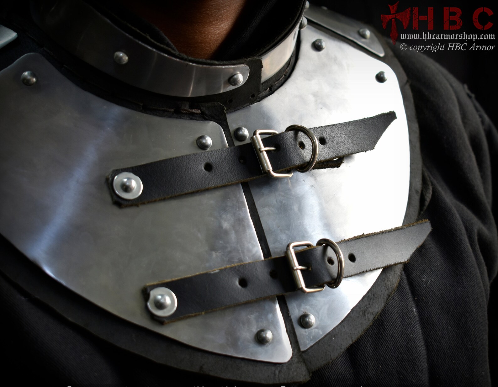 Medieval Neck protection Armour platted leather armour Etsy
