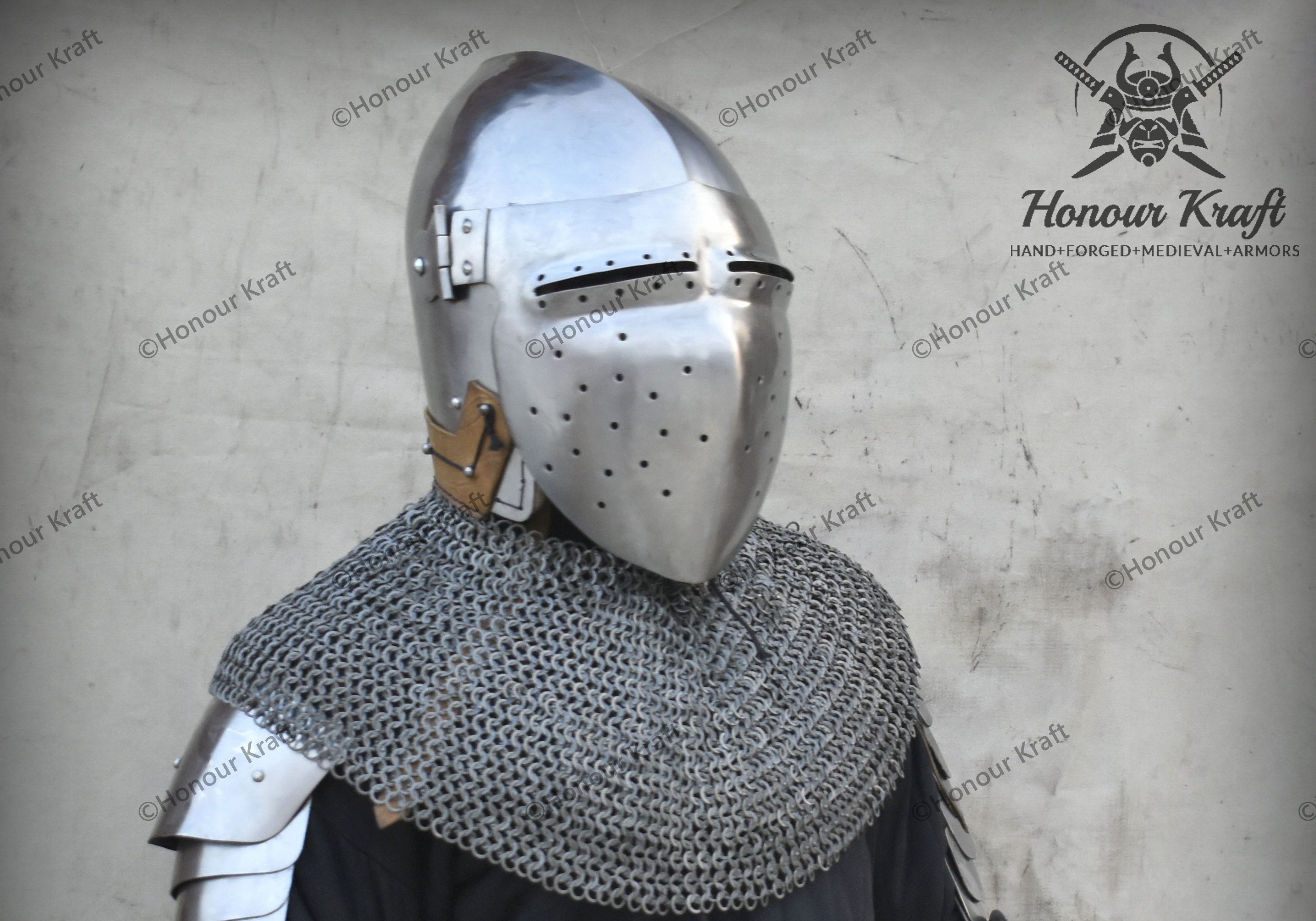 Steel Helmet Medieval German Monkey Face Etsy Australia