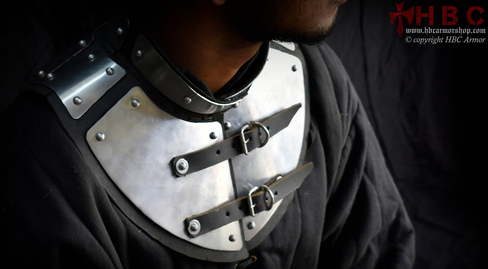 Medieval Neck protection Armour platted leather armour Etsy