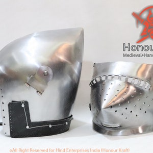 reenactment helmet
reenactment armor
medieval arm
european armour
pig faced helmet
