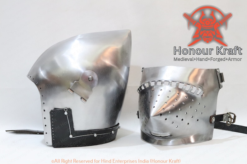 reenactment helmet
reenactment armor
medieval arm
european armour
pig faced helmet