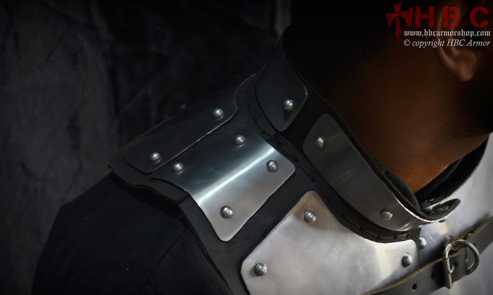 Medieval Neck protection Armour platted leather armour Etsy