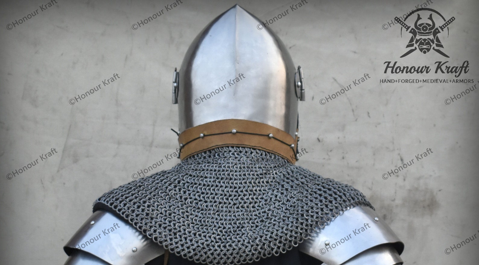 Steel Helmet Medieval German Monkey Face Etsy