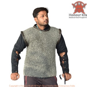 Medieval steel Chainmail Armour shirt for LARP & SCA Armour Costume