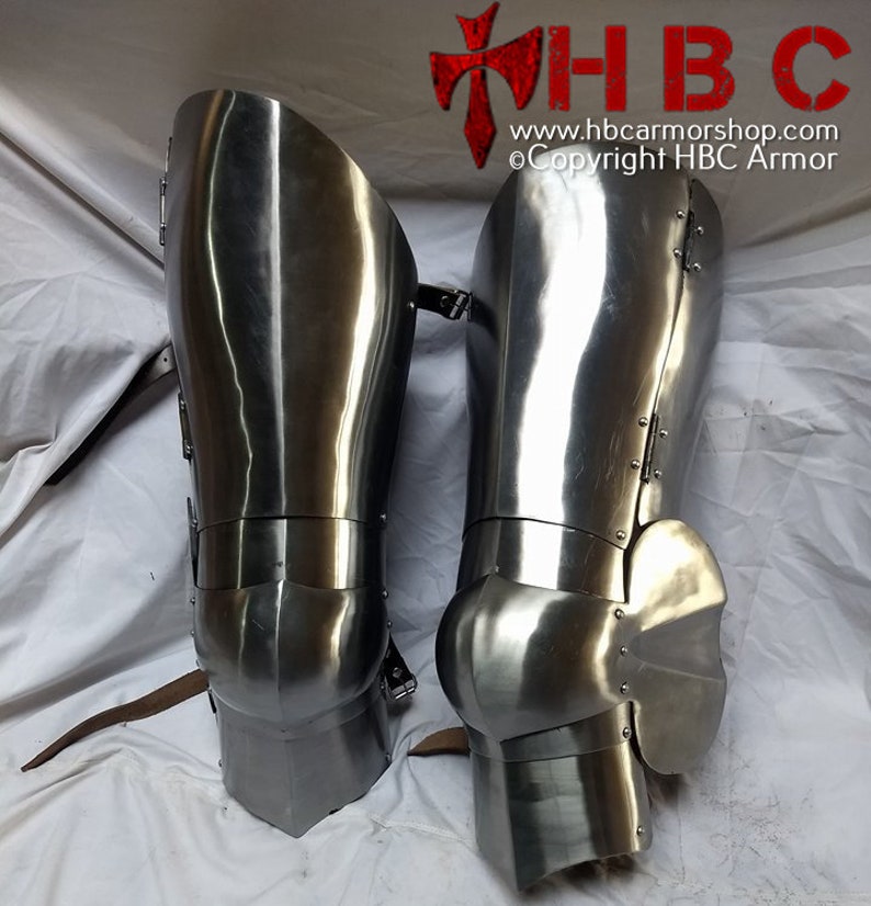 Steel armour Plate legs Italian Style SCA combat leg armor Etsy