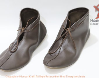 Wikingerschuhe, Haithabu-Rüstungsschuhe, historische Schuhe, Rüstungs-Reenactment-Schuhe