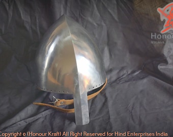 Normannischer Nasenhelm Historischer Stahlhelm mittelalterliche Normannenhelmrüstung für Reenactment SCA LARP