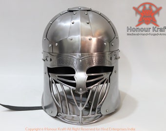 バイキングの鋼鉄ヘルメット – 戦士と歴史を生きる人々のための10世紀