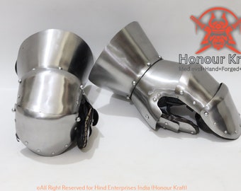 Steel Armor Milanese Gauntlet For SCA and  HMB Optimized Combat Fighting Armor Medieval