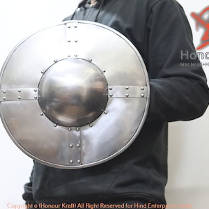 Steel Buckler Shield Armor for Buhurt MMA HMB Combat