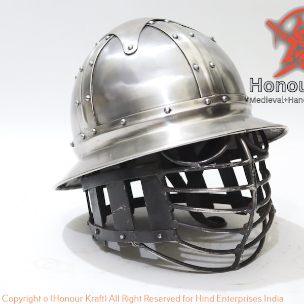 Japanese Samurai Hat Steel helmet for Buhurt Tempered steel combat HMB SCA Buhurt Helmet Armor