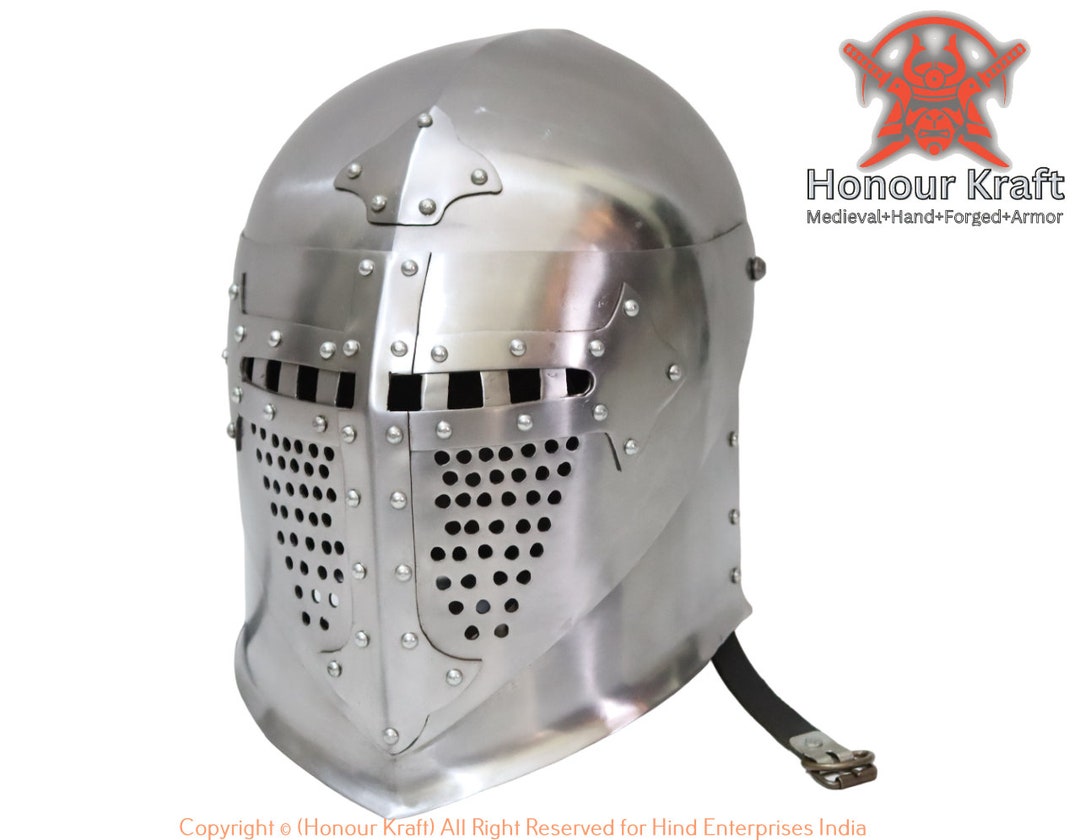 Buhurt SCA 重戦闘 14 世紀ハード戦闘頭保護ヘルメット鎧の中世鋼ヘルメット Etsy 日本