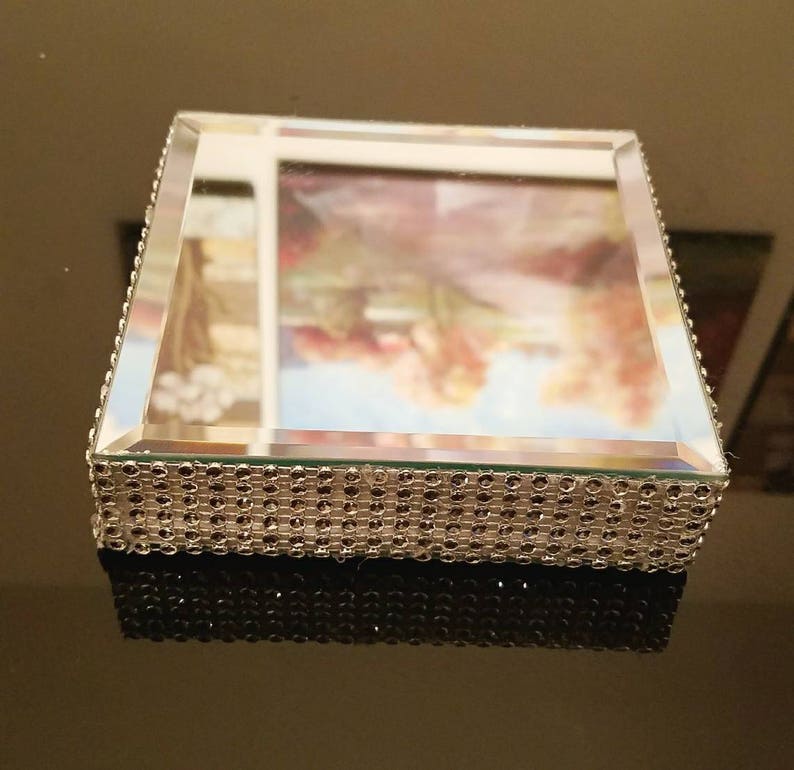 Centerpiece Riser Mirrored Cake Stand Rhinestone Risers Etsy