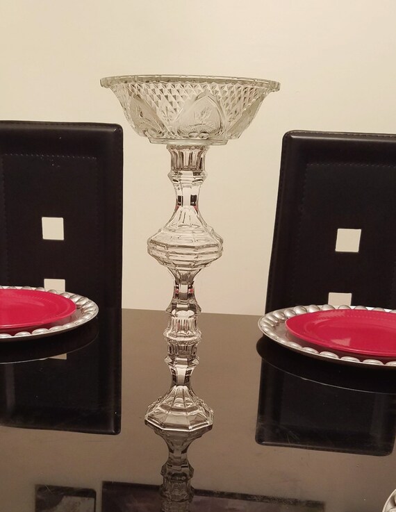 Wedding Centerpiece 15in Tall Vase Pedestal Vase Flower Etsy