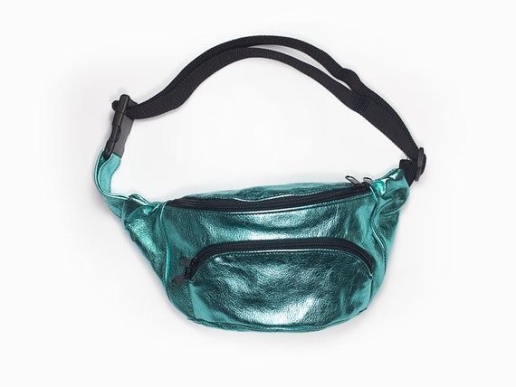 teal fanny pack