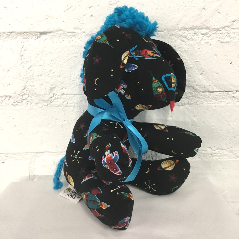 Rocket Dog Black Space Rocket Dog Plush Galaxy Stuffed Puppy Etsy